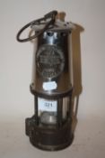 A VINTAGE ECCLES TYPE 6 MINER'S LAMP