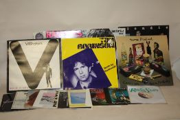 A COLLECTION OF PUNK LP RECORDS AND SINGLES TO INCLUDE THE SEX PISTOLS, RAMONES, SKIDS, IAN DURY