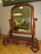 A VICTORIAN MAHOGANY DRESSING MIRROR