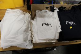 A COLLECTION OF EMPORIO ARMANI UNDERWEAR CREW NECK T SHIRTS WITH TAGS AND CERTIFICATES OF VARIOUS