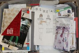 A COLLECTION OF VINTAGE SEWING PATTERNS, KNITTING PATTERNS ETC.