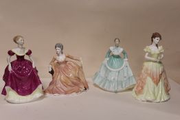 FOUR COALPORT LADIES OF FASHION FIGURINES - KAREN, BEVERLEY, FLAIR AND POLLY (4)