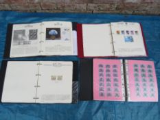 FOUR ALBUMS OF FIRST DAY COVERS AND STAMPS TO INCLUDE THE MILLENNIUM COLLECTION OF FIRST DAY COIN