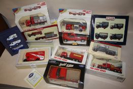 A COLLECTION OF BOXED DIECAST MODEL TOY CARS AND TRUCKS TO INCLUDE CORGI, DAYS GONE BY, MAISTO
