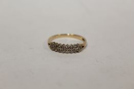 A HALLMARKED 9 CARAT GOLD RING, APPROX WEIGHT 1.6G, RING SIZE L