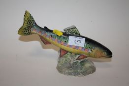 A BESWICK FIGURE OF A TROUT - MODEL 1246