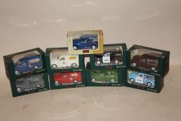 A COLLECTION OF BOXED SAICO DIE CAST MODEL VANS (9)
