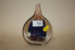 AN ISLE OF WHITE STUDIO GLASS LOLLYPOP VASE