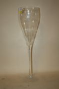 AN OVERSIZED NOVELTY CHAMPAGNE FLUTE VASE H 60 CM