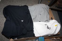 A TRAY OF EMPORIO ARMANI CREW NECK T-SHIRTS, VARYING SIZES S-XL