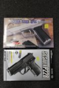 A BOXED SIG SAUER P228 BB GUN, TOGETHER WITH A STRUM RUGER KP85 EXAMPLE (2)