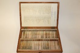 A CASE OF MICROSCOPE SLIDES