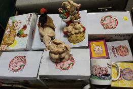A COLLECTION OF BOXED PIGGIN' FIGURES