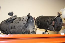 TWO VINTAGE STAGE LIGHTS A/F