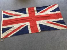 A VINTAGE UNION JACK FLAG, 6 FT X 2 FT 10