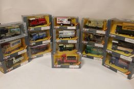 A TRAY OF BOXED CORGI CLASSICS DIE CAST TRUCKS (16)