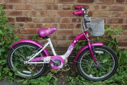 A PINK PARIS CHILDS BICYCLE