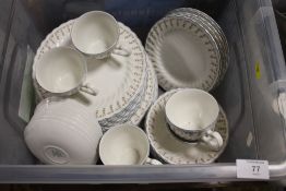 A BOX OF JOHNSON BROS 'DREAMLAND' CHINA