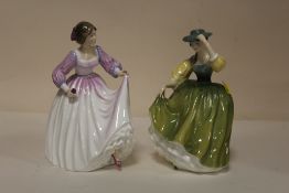 TWO ROYAL DOULTON FIGURINES - HN3420 ASHLEY AND HN2309 BUTTERCUP (2)