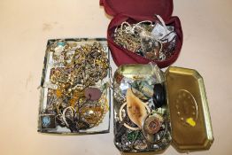 THREE BOXES OF ASSORTED COSTUME JEWELLERY