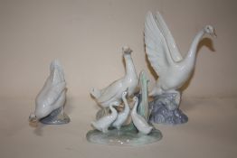 FOUR NAO DUCK FIGURES