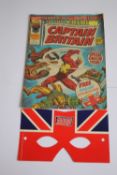 CAPTAIN BRITAIN #1 WITH FREE GIFT, week ending Oct 13, 1976 with free Captain Britain mask¦Condition