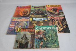 MOVIE MONSTER MAGAZINES to include 'World Famous Creatures' Collector's Edition #1 A/F, 'Monsters of
