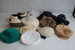 1960S STYLE HATS to include Bryward, Webron Model, Jacoll, Connor, Miss Dolores, a Baker Boy style