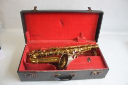 A CASED HENRI SELMER ALTO SAXOPHONE AND ACCESSORIES, Super - Radio Improved, No. 19173, 1934/1935¦