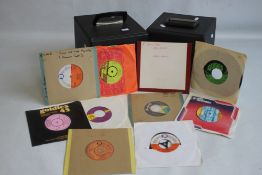 SINGLES RECORDS - TWO CASES CONTAINING APPROX. 110 SINGLES, mainly Soul, Northern Soul, some