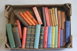 A TRAY OF VINTAGE HARDBACK NOVELS to include Edgar Wallace - 'Forty-eight Short Stories' published