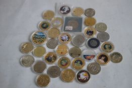 A COLLECTION OF MODERN COMMEMORATIVE CROWN SIZED COINS, to include issues from Fiji, New Zealand,