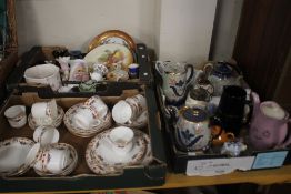 THREE TRAYS OF CERAMICS to include Wedgwood (trays not included)