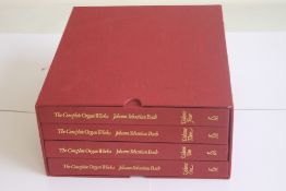 THE COMPLETE ORGAN WORKS JOHANN SEBASTIAN BACH', edited by Alan Ridout, four volumes in a