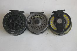 THREE FLY FISHING REELS to include a 