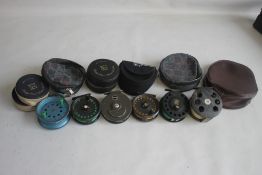 A COLLECTION OF FLY REELS to include 