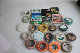 A TRAY OF ASSORTED FLY LINE some new and unopened