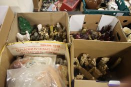 A QUANTITY OF RESIN FIGURES