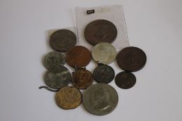 EDWARD VII 1907 VISIT TO CARDIFF DOCKS BRONZE MEDAL, together with a quantity of miscellaneous