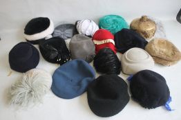 A SMALL QUANTITY OF PILLBOX STYLE HATS to include 'Headways by Albert', 'Marten' etc. and a Maugreen