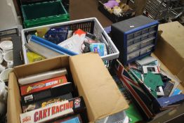 A QUANTITY OF SUNDRIES to include light bulbs, PC games etc.