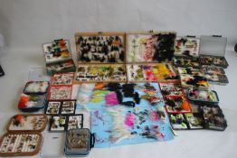 A LARGE QUANTITY OF ASSORTED FISHING FLIES, some boxed