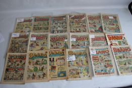 THE BEANO' AND 'THE DANDY' COMICS ETC. to include 'The Dandy' #39, 1938, #240 1943, #333 1946, #1518