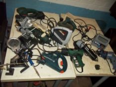 A SELECTION OF UNBOXED POWER TOOLS