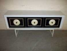 A RETRO MELAMINE SIDEBOARD