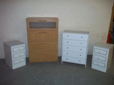 A SELECTION OF FOUR BEDROOM CHESTS OF DRAWERS
