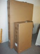 A NEW BOXED TWO DOOR WARDROBE