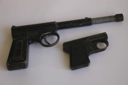 A GAT AIR PISTOL AND A WEBLEY PISTOL