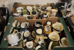 TWO TRAYS OF ASSORTED TOBY JUGS (trays not included)