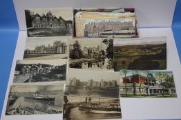 A SMALL COLLECTION OF POSTCARDS to include mainly topographical examples